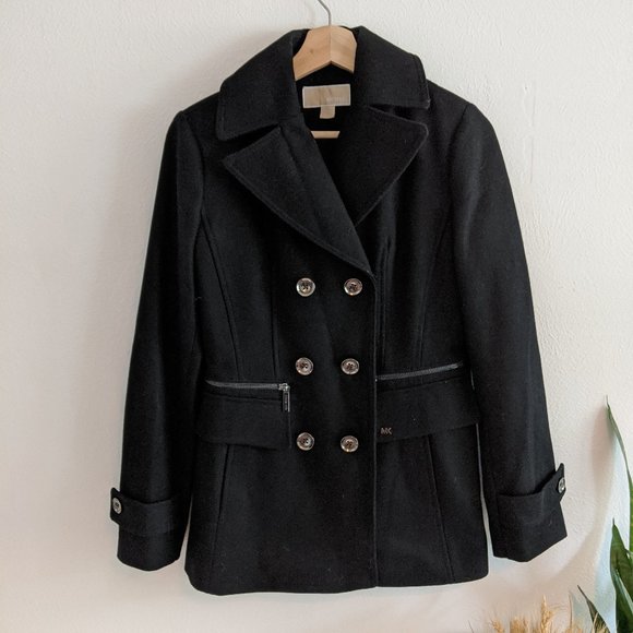 New Michael Kors Double Button wool Coat - Picture 6 of 6